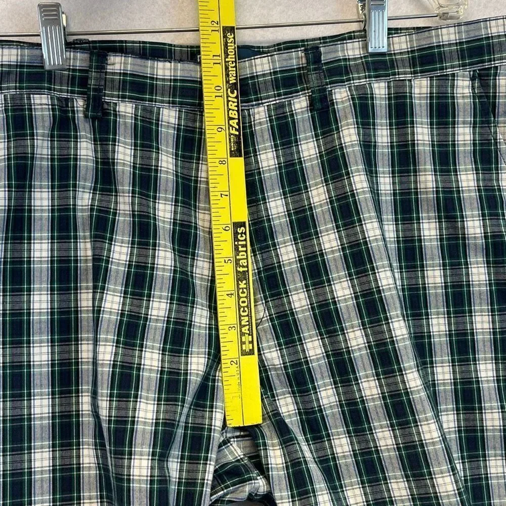 POLO RALPH LAUREN Men’s Shorts 38 Green Plaid Cotton Prospect Casual Golf Preppy